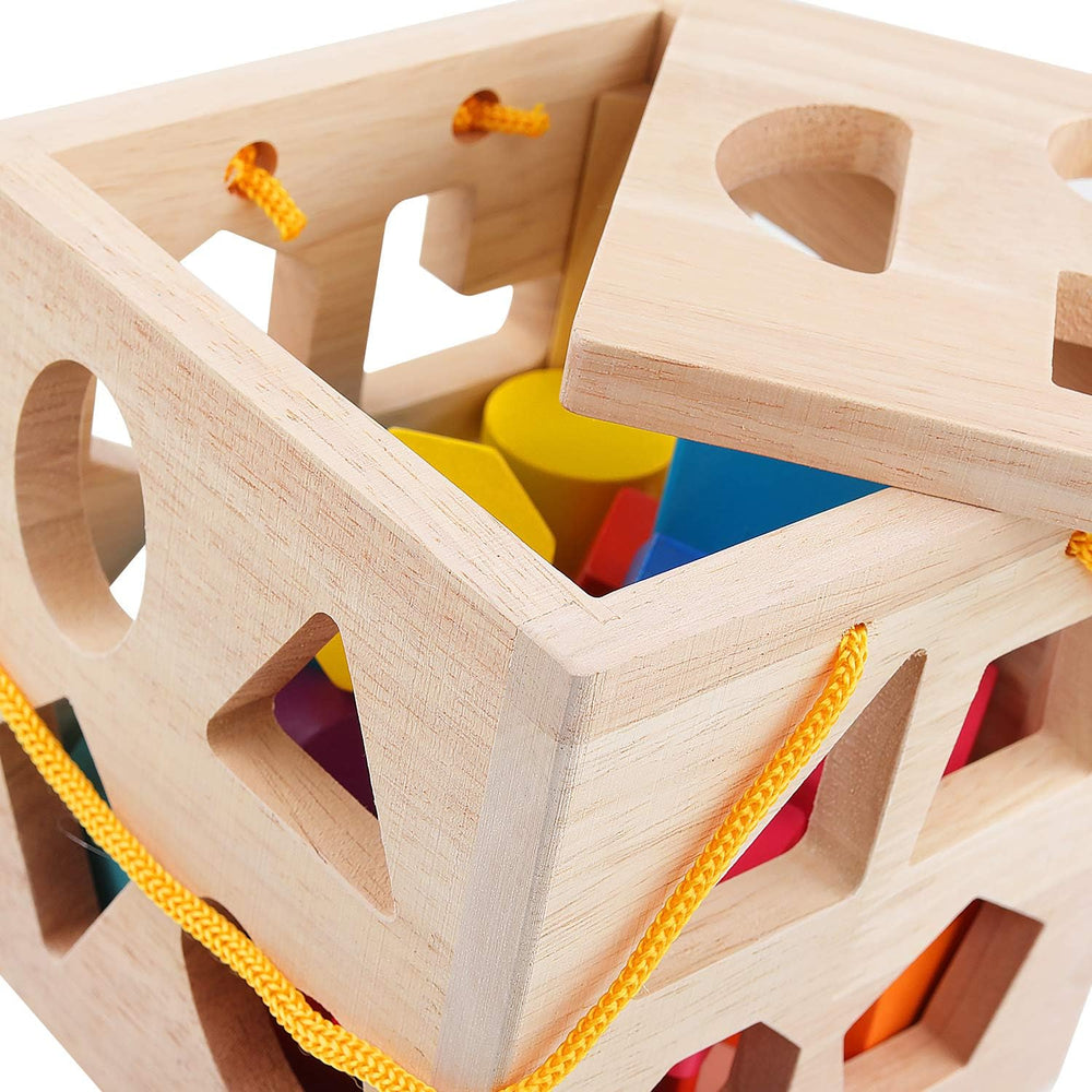 ShapeMaster™ Houten Vormenspel voor Peuters – Bevorder Kleur- en Vormherkenning | Educatief Speelgoed