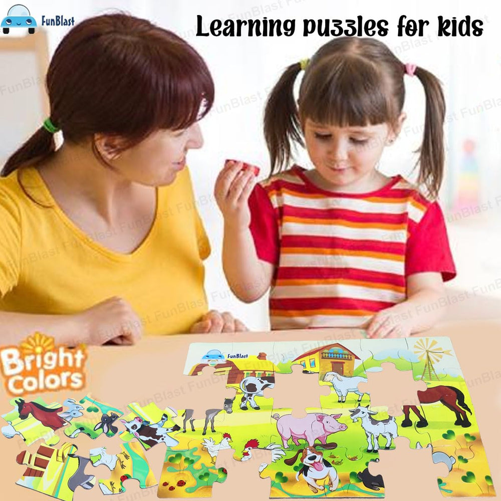 Dierenpuzzel 30 Stuks – Educatieve Kinderpuzzel vanaf 3 Jaar