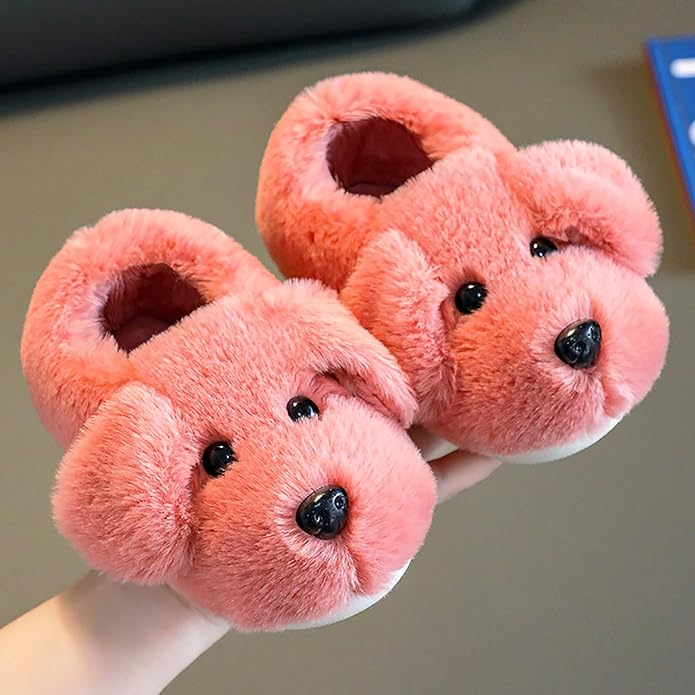 FurryFriends Kinderpantoffels – Zachte Pluche Pantoffels met Antislip voor Jongens en Meisjes