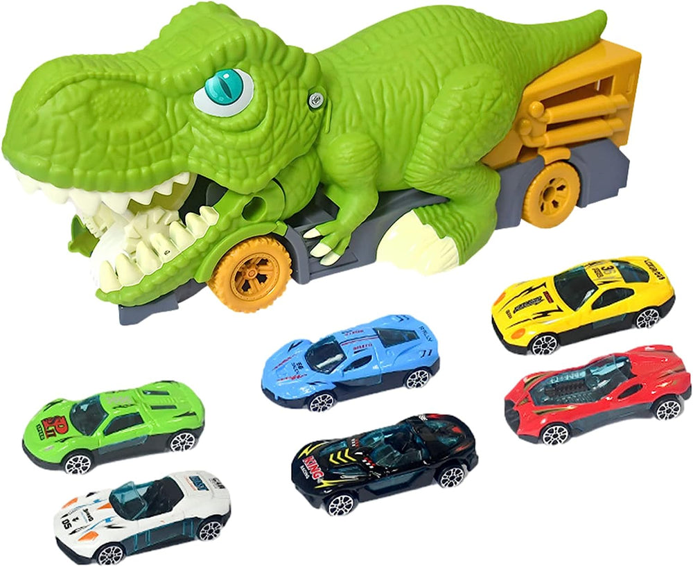 DinoRacer Avontuur Set – Interactief Speelgoed met Dinosaurussen en Mini-auto’s voor Kinderen 3+ – Creatief, Educatief & Duurzaam