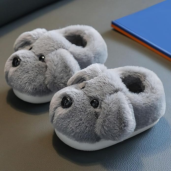 FurryFriends Kinderpantoffels – Zachte Pluche Pantoffels met Antislip voor Jongens en Meisjes