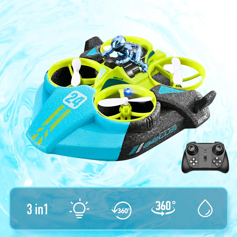 SkyRider – 360° Amfibie RC Drone Auto