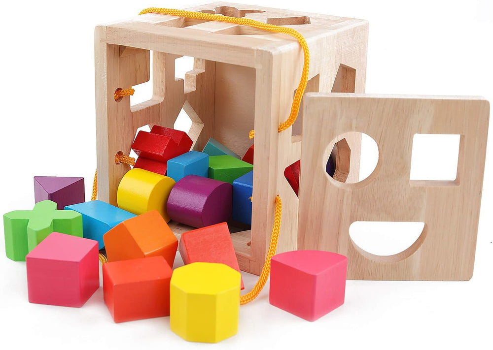 ShapeMaster™ Houten Vormenspel voor Peuters – Bevorder Kleur- en Vormherkenning | Educatief Speelgoed
