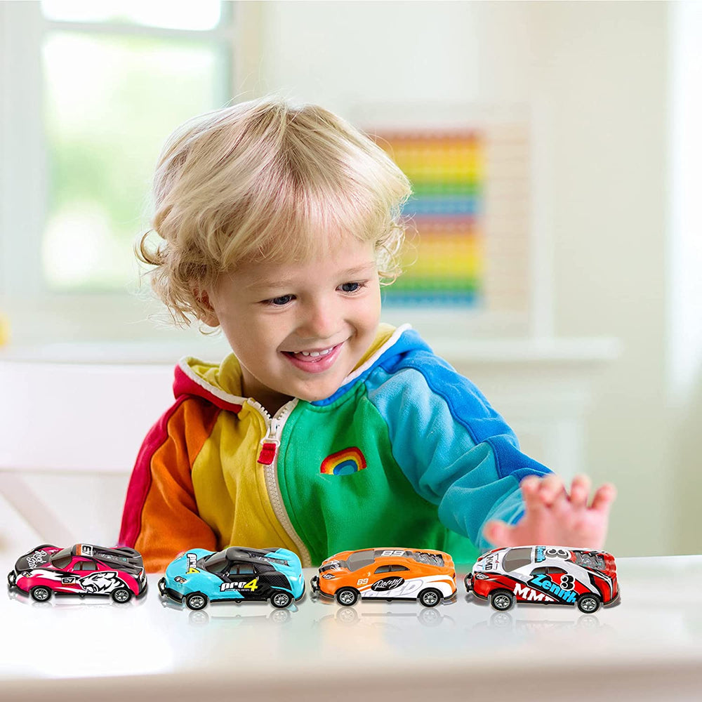 TurboStunt Racers – 8 Zelfrijdende Stuntauto’s voor Kinderen | Veilig & Duurzaam Speelgoed