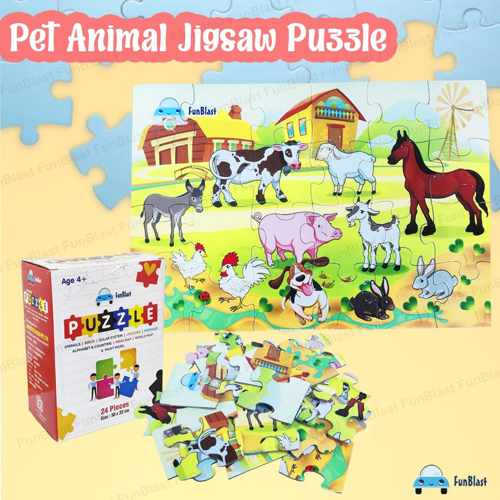 Dierenpuzzel 30 Stuks – Educatieve Kinderpuzzel vanaf 3 Jaar