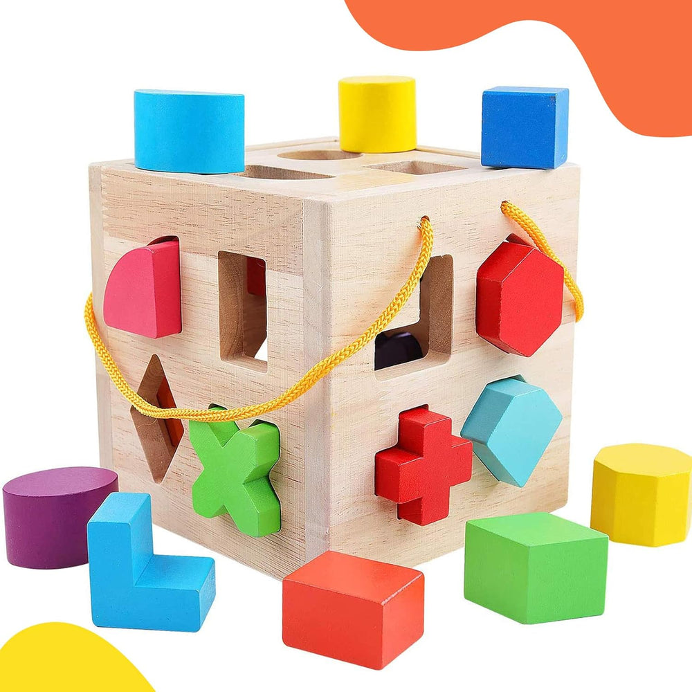 ShapeMaster™ Houten Vormenspel voor Peuters – Bevorder Kleur- en Vormherkenning | Educatief Speelgoed
