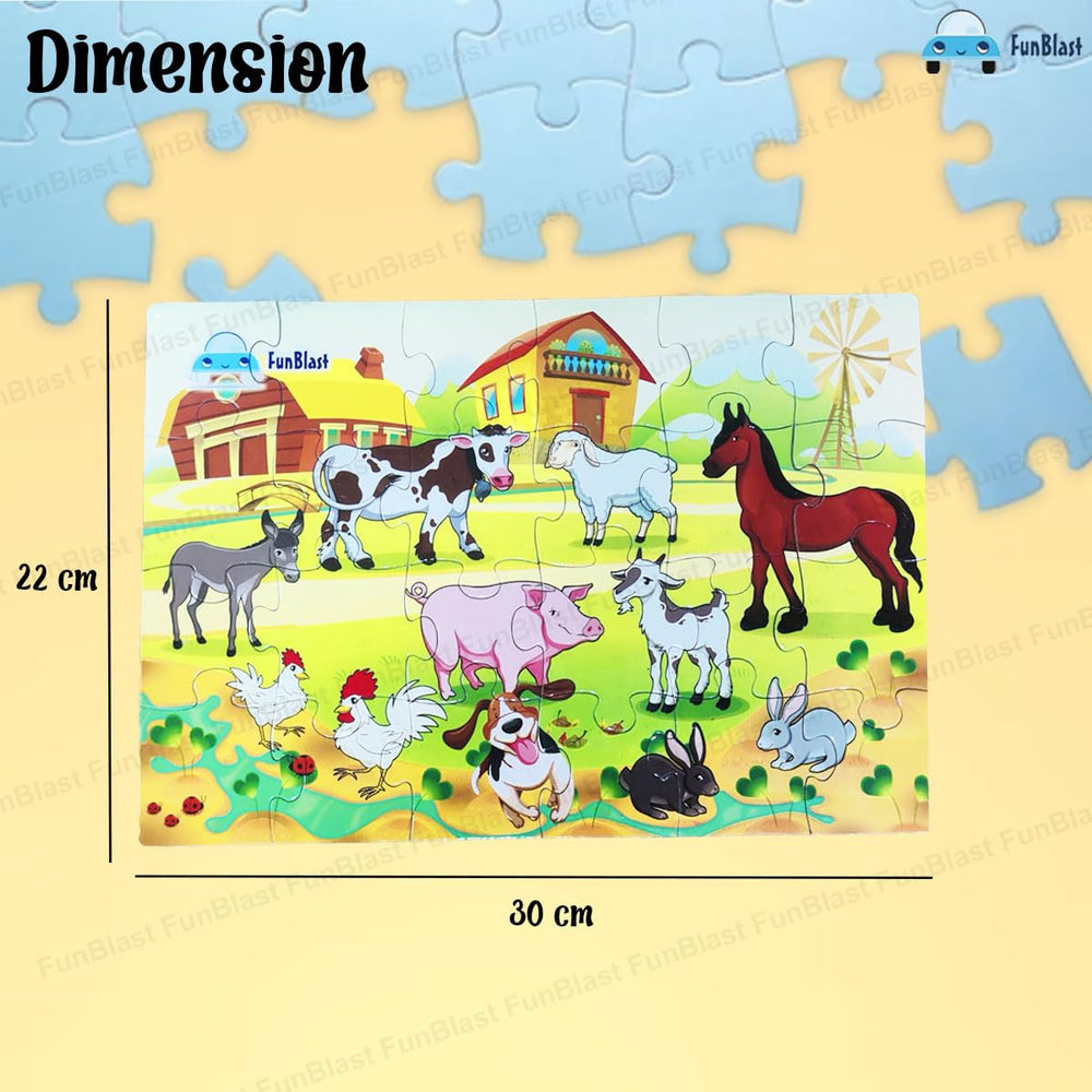 Dierenpuzzel 30 Stuks – Educatieve Kinderpuzzel vanaf 3 Jaar
