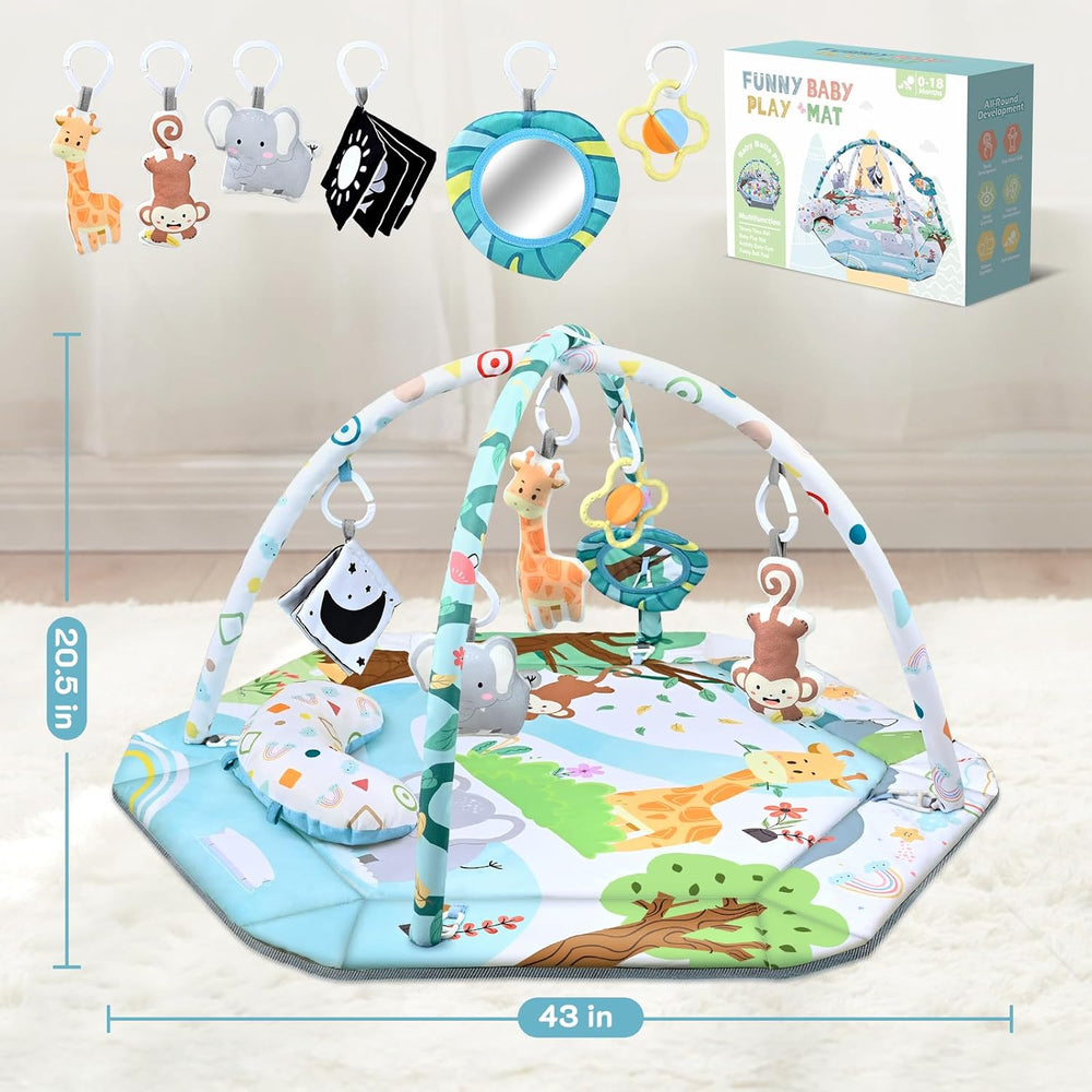SensoryHaven™ 8-in-1 Baby Speelkleed met 6 Speeltjes – Stimulatie van Zintuigen en Motoriek voor Baby’s