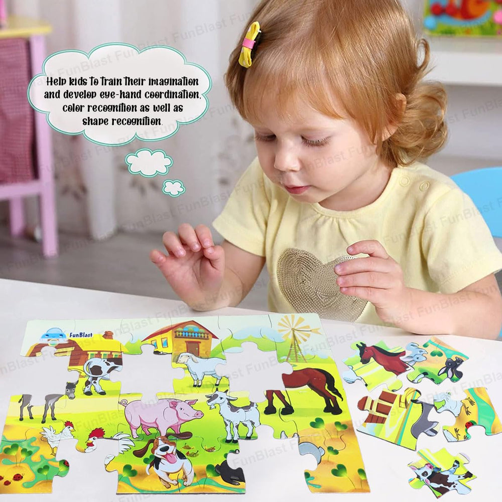 Dierenpuzzel 30 Stuks – Educatieve Kinderpuzzel vanaf 3 Jaar
