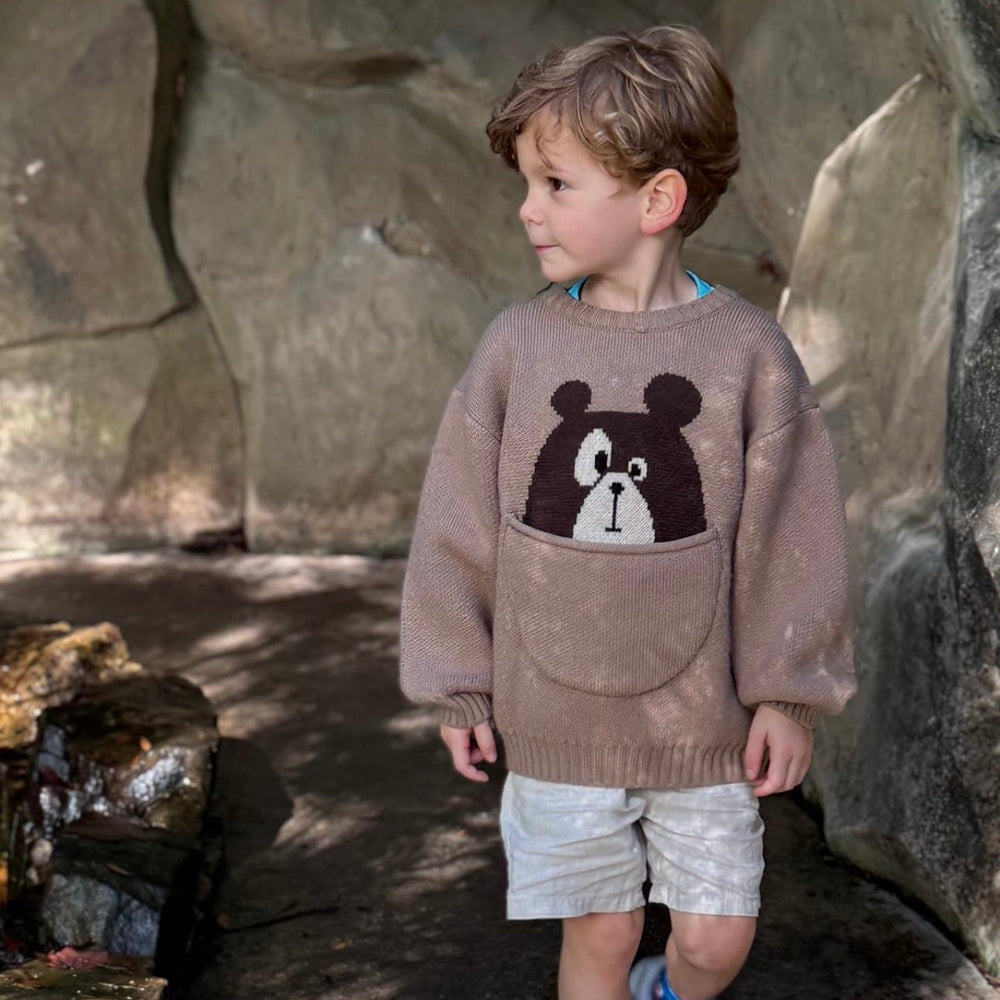 Unisex Dieren Wintertrui – Warme Gebreide Kindertrui