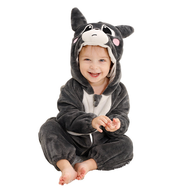Warme Baby Onesie met Capuchon – Zachte Flanellen Winter Romper voor Baby’s | SnuggleBub