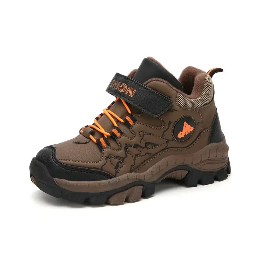 Kinderwandelschoenen waterdicht leer gevoerd – antislipzool, jongens en meisjes | winterschoenen