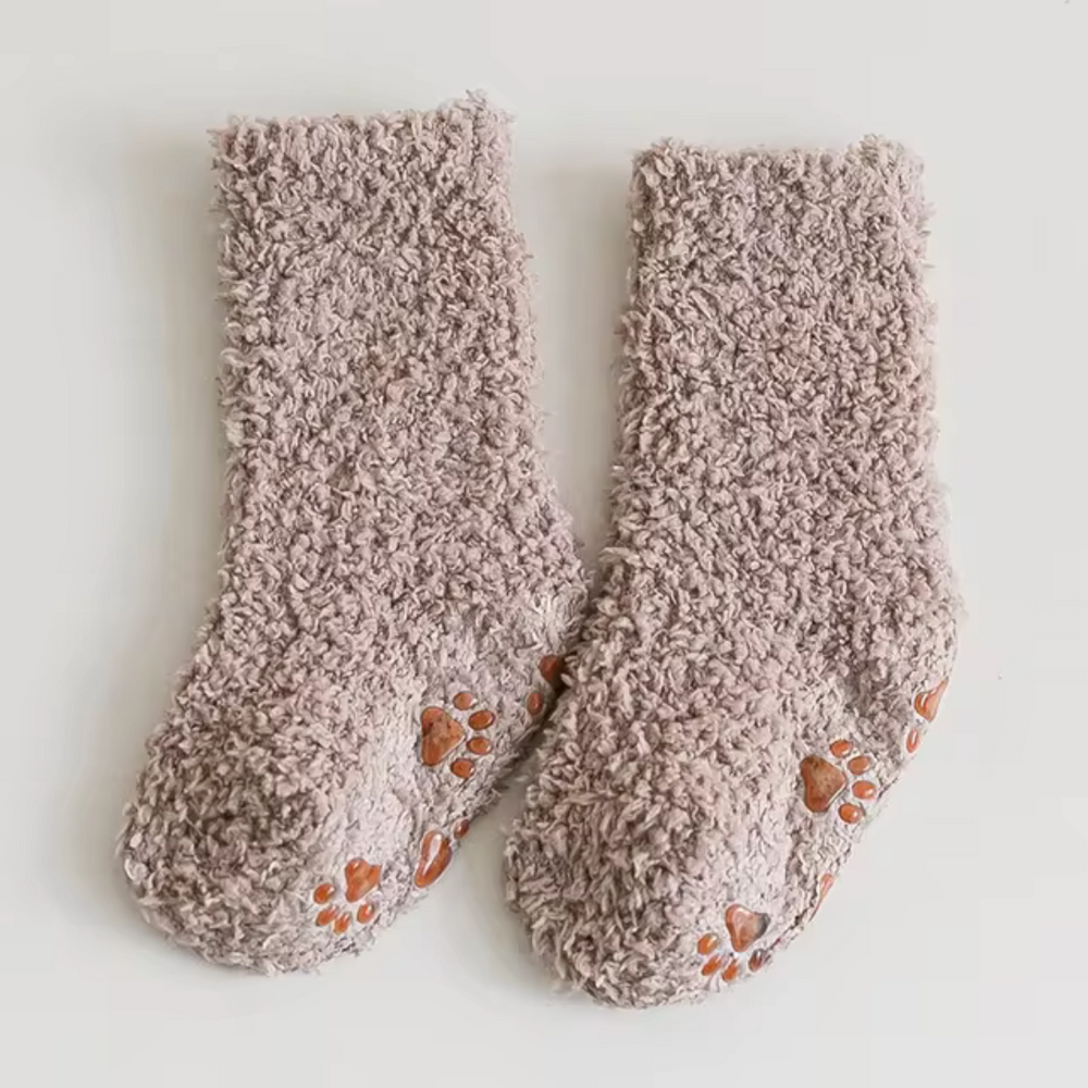 Babysokken Antislip – Warme Fleece Sokken (0–3 Jaar)