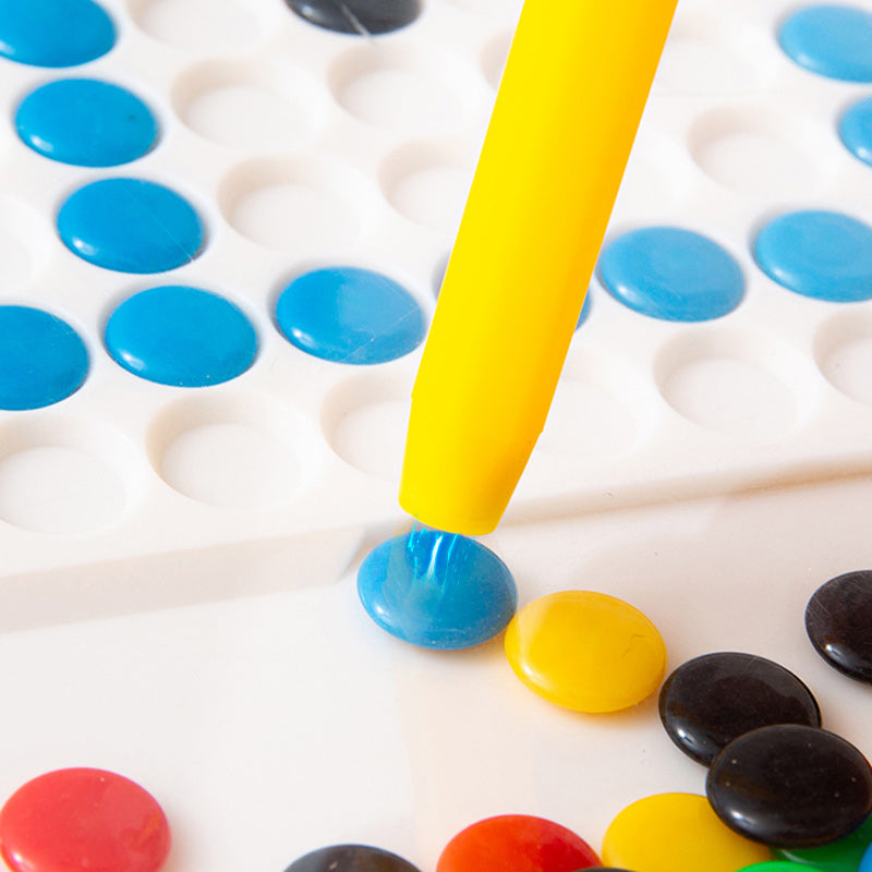 Magnetisch Tekenbord voor Kinderen – Groot Educatief Tekenspel met Stylus en Patroonkaarten