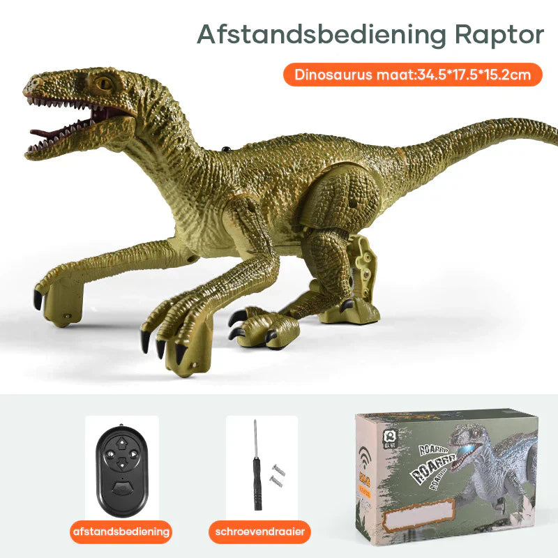 RC Dinosaurus Velociraptor – Realistisch Bewegend met Geluid & Afstandsbediening