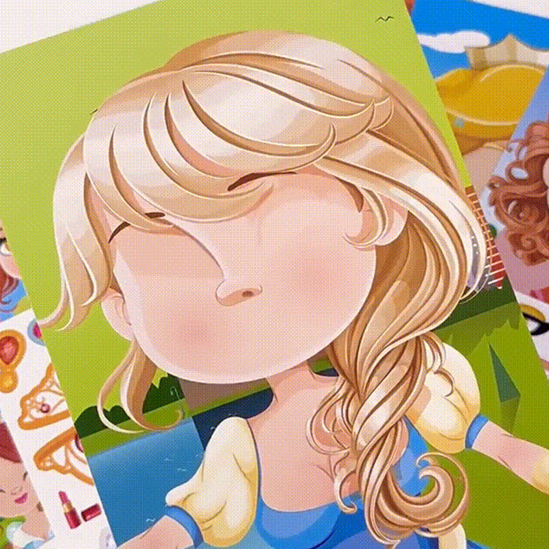 Prinsessen Dress-Up Stickers voor Kinderen – Creatieve Outfits & DIY Kledingstickers