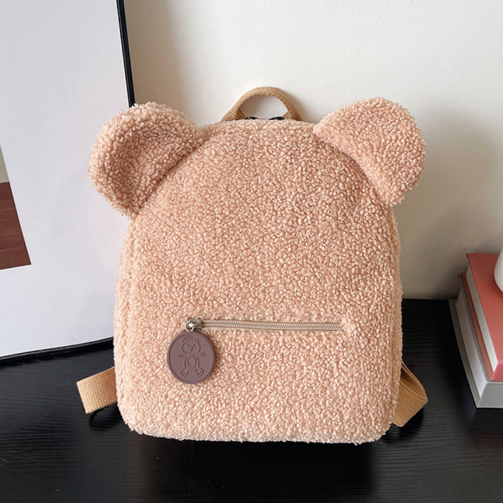 Pluche teddybeer-rugzak voor kinderen