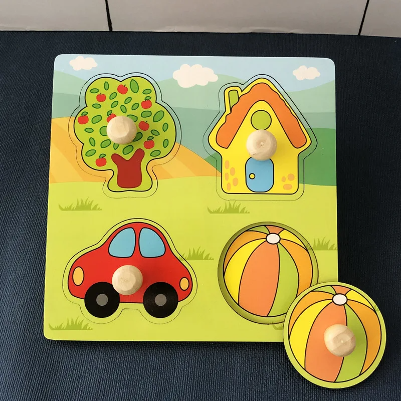 Houten Fruit Puzzel – Educatief Speelgoed voor Peuters | Motoriek & Creativiteit