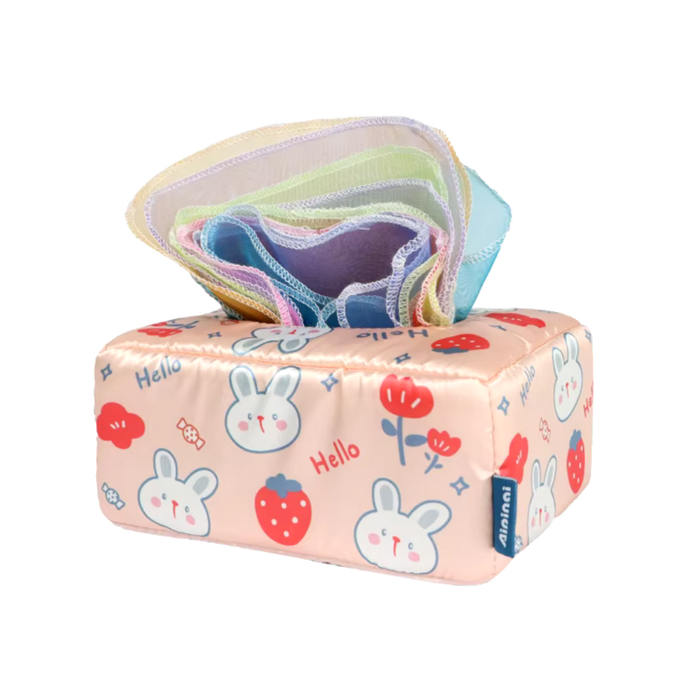 Sensorische Tissuebox voor Baby’s – Montessori Speelgoed 0+ maanden