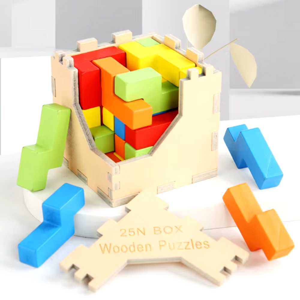 Houten 3D Puzzel voor Kinderen – Educatief Speelgoed vanaf 3 Jaar | Duurzame Breinbreker