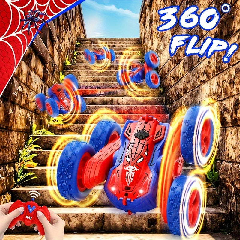 360° RC Stuntauto met LED – Flip, Spin en Oplaadbaar voor Eindeloos Speelplezier