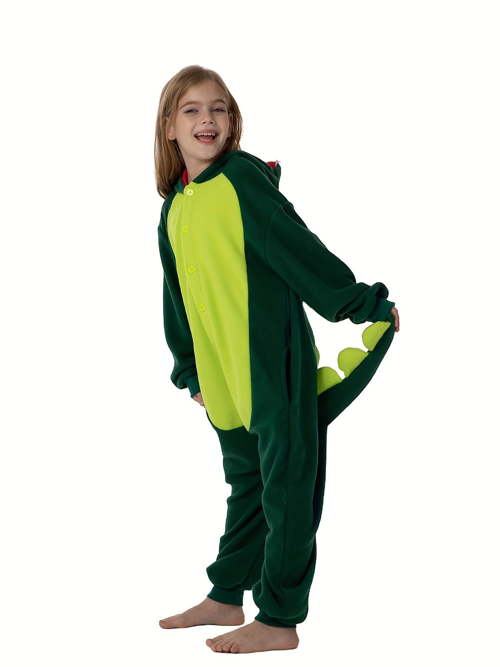 FyreWing Drakenkostuum voor Kinderen - Zacht Fleece, Pyjama & Verkleedpak | Vleugels, Staart & Capuchon | Fantasierijk Spel & Avontuur