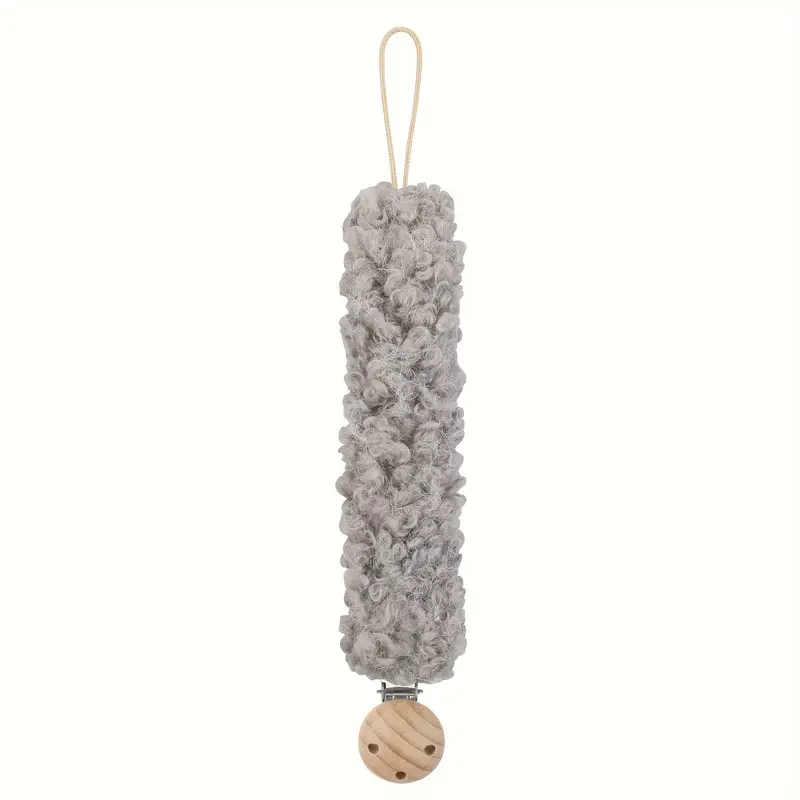 Cozy Teddy Speenkoord – Veilig, Pluche Baby Speenhouder met Houten Clip voor Peuters
