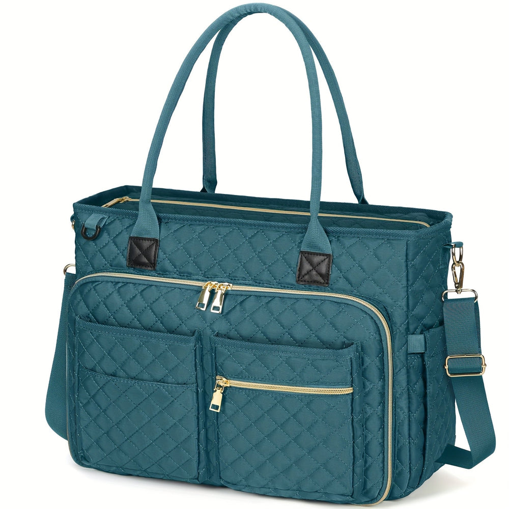 Laptoptas dames 15,6 inch gevoerd – crossbody, isolerend vak, trolleyband | werktas