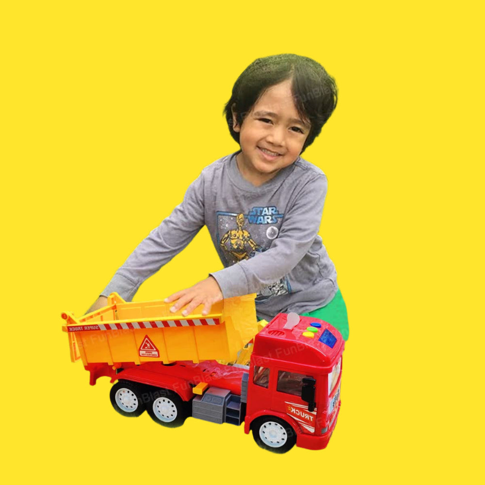 Fricite Kiepwagen voor Kinderen – Licht, Geluid en Sterke Bouwkwaliteit