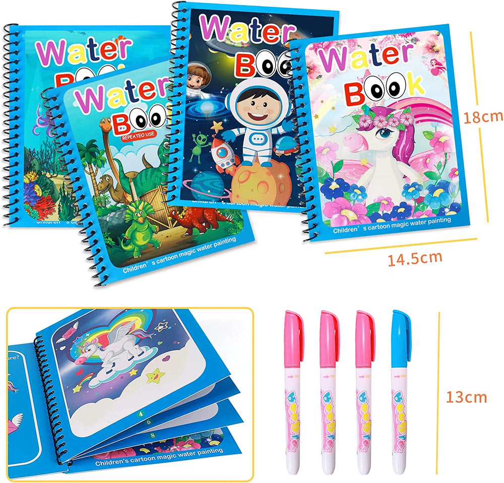 Herbruikbaar Water Kleurboek voor Peuters – Magisch Kleuren Zonder Rommel