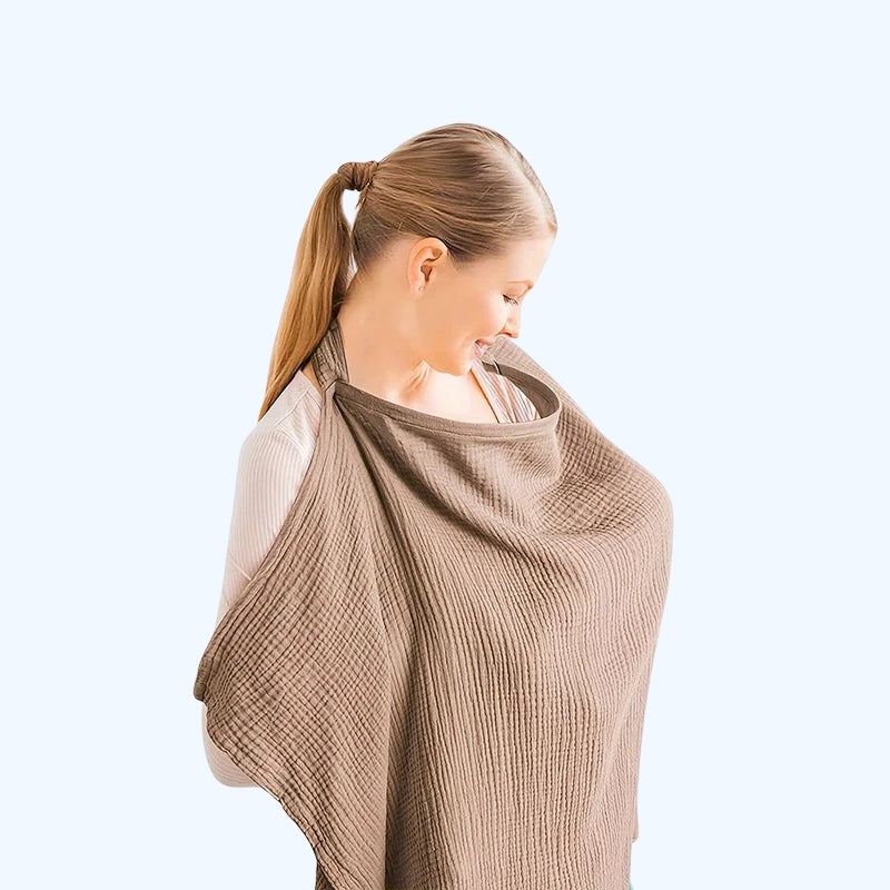 Ademend & Comfortabel Borstvoedingssjaal Katoen – Privacy & Stijl voor Nieuwe Mama’s | LunaCare
