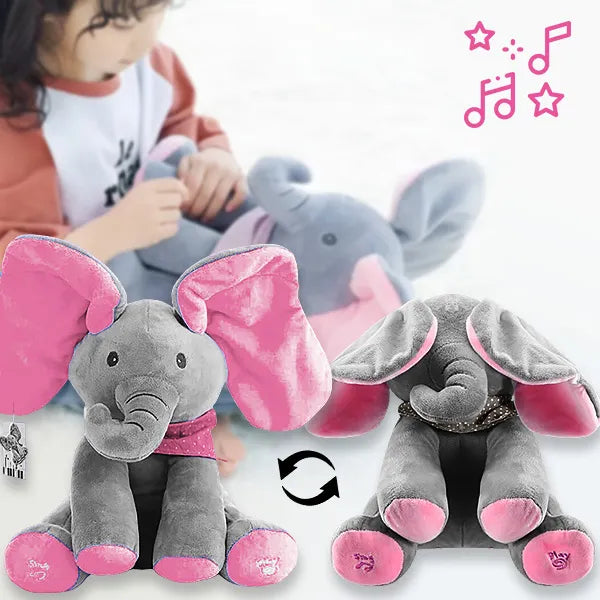 Interactieve Knuffel Olifant voor Baby’s – Peekaboo Speelgoed (6+ maanden)