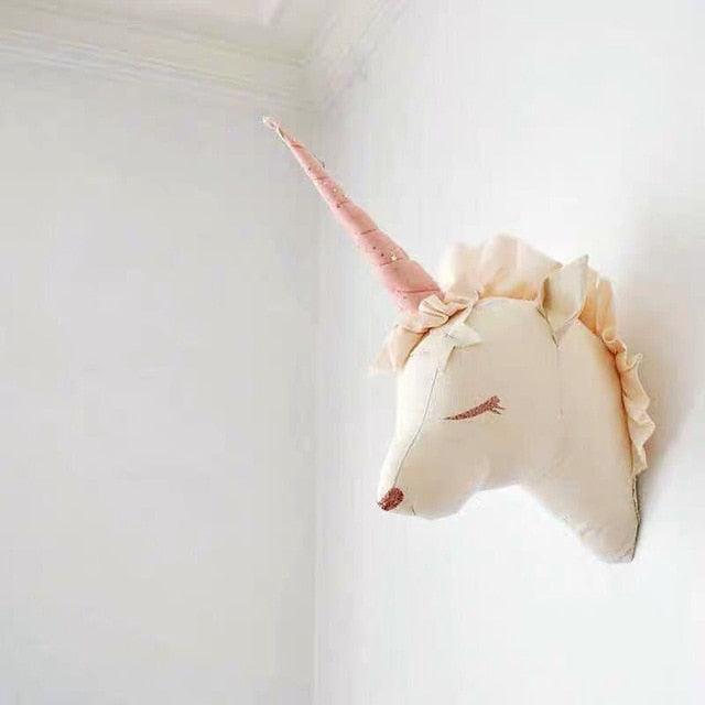 PlayNest Dierenwanddecoratie - Zachte Pluche Dierenkoppen voor Kinderkamer | Educatief & Speels