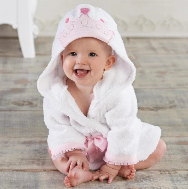 Baby Badjas met Capuchon – Zachte Badponcho met Dierendesign