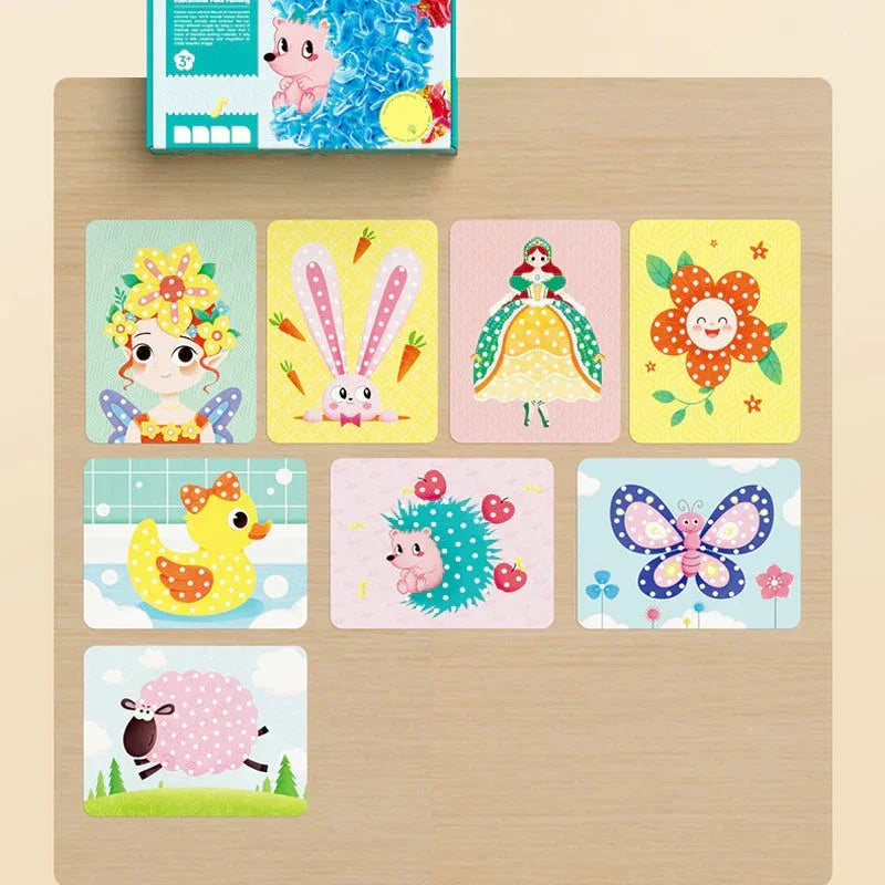 Creativio PixelCraft Prik- en Stickerset voor Kinderen – Creatieve Knutselset voor Motoriek en Fantasie