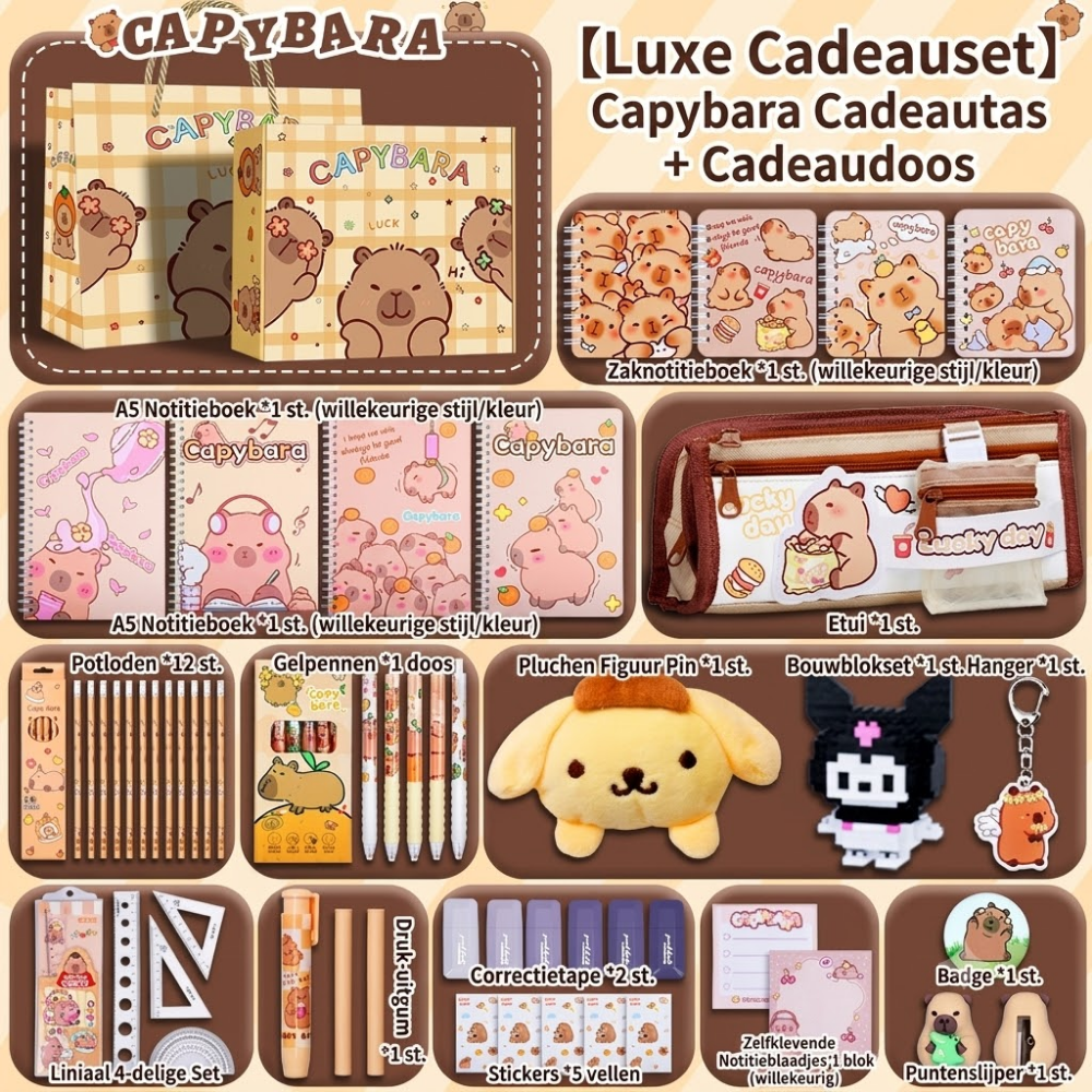 Complete schoolspullen-cadeauset voor kinderen