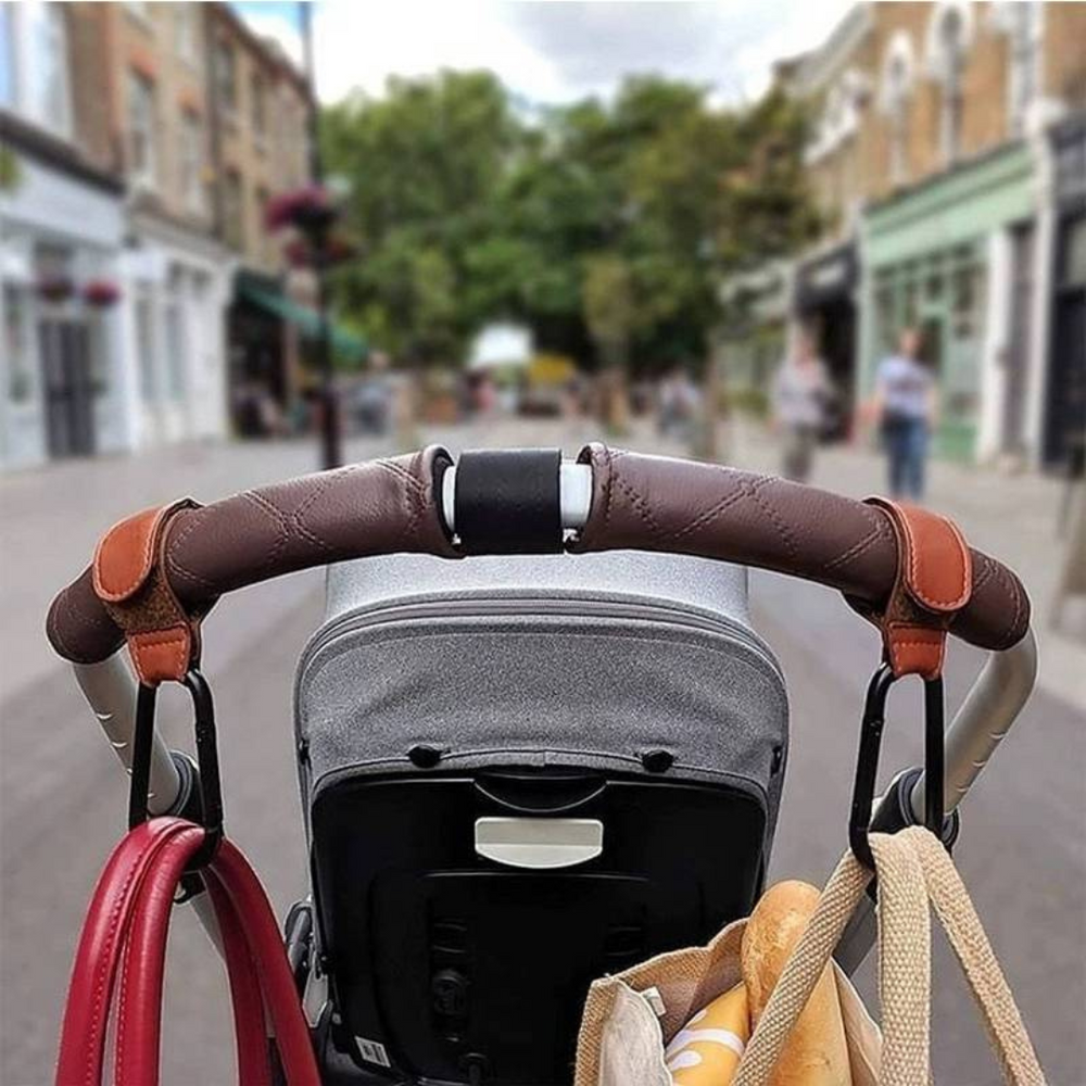 EasyCarry Kinderwagenhaken Set – Duurzaam en Multifunctioneel voor Georganiseerde Wandeling