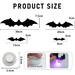 Halloween wanddecoratie met lichtgevende vleermuizen – 3D-effect, voor muur en deur | muurstickers