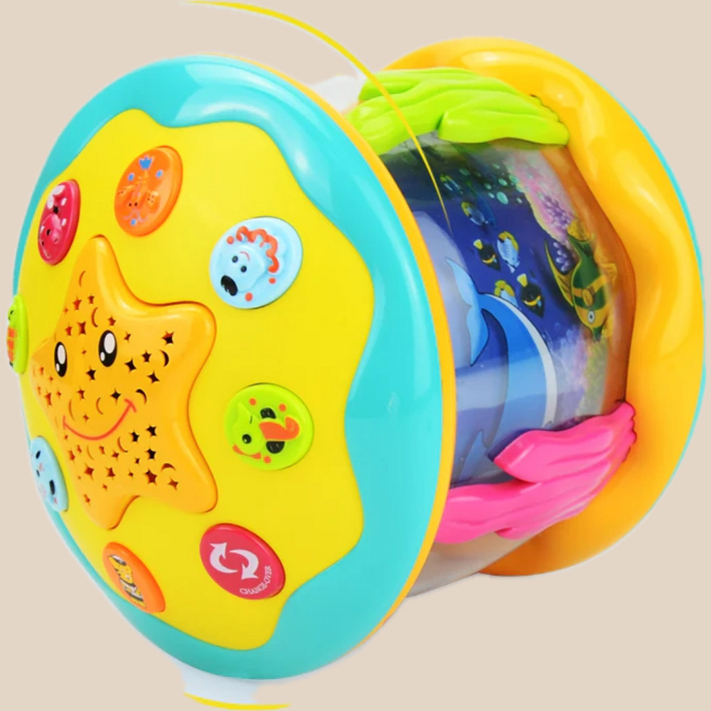 Montessori Tummy Tijd Projector – Oceaan Licht & Muziek Baby Speelgoed