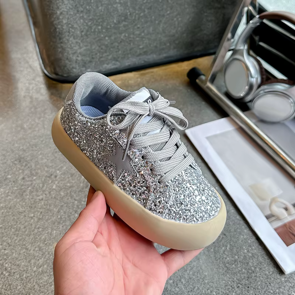 Glitter sneakers meisje | Kinderschoenen met glitters