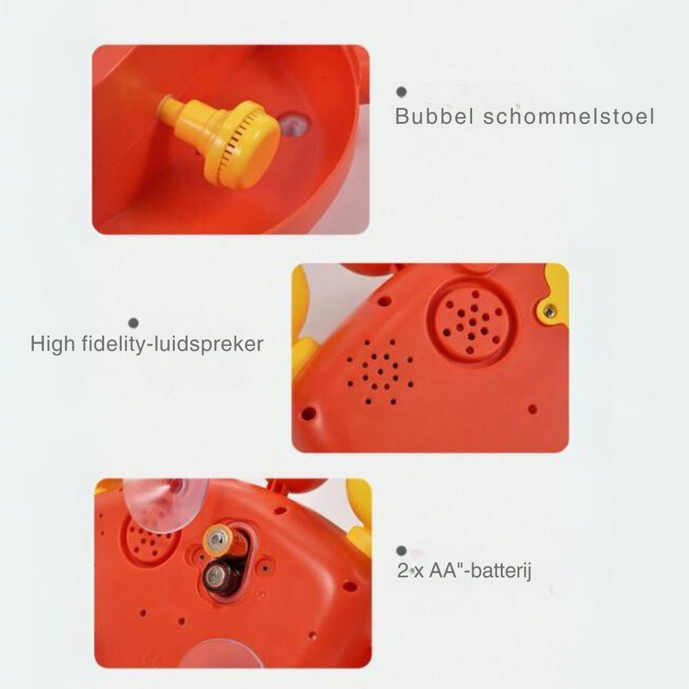 Bad Bellenblaas Krab met Muziek – Interactief Badspeelgoed voor Peuters