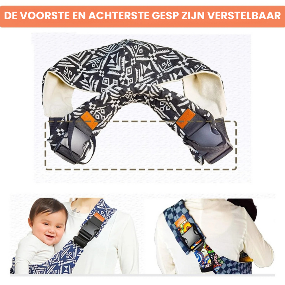 Verstelbare Baby Draagzak – Ergonomische Heupdrager tot 15 kg