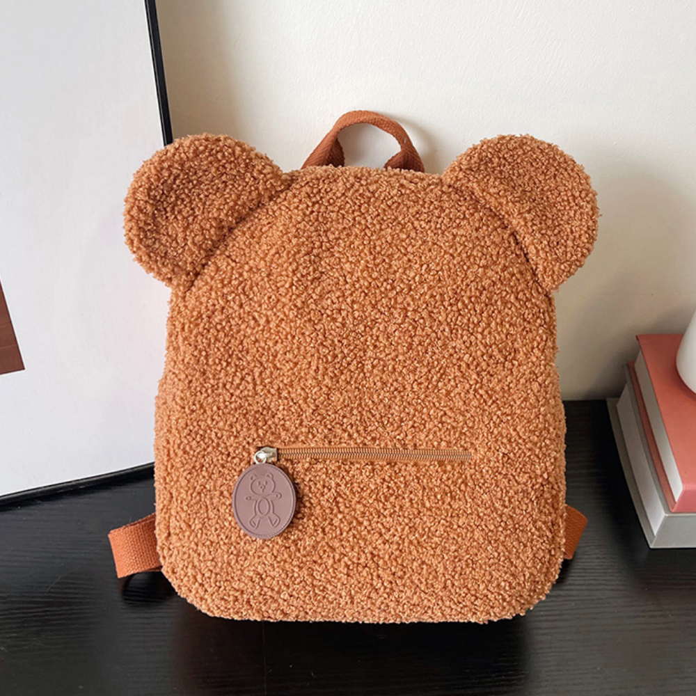 Pluche teddybeer-rugzak voor kinderen