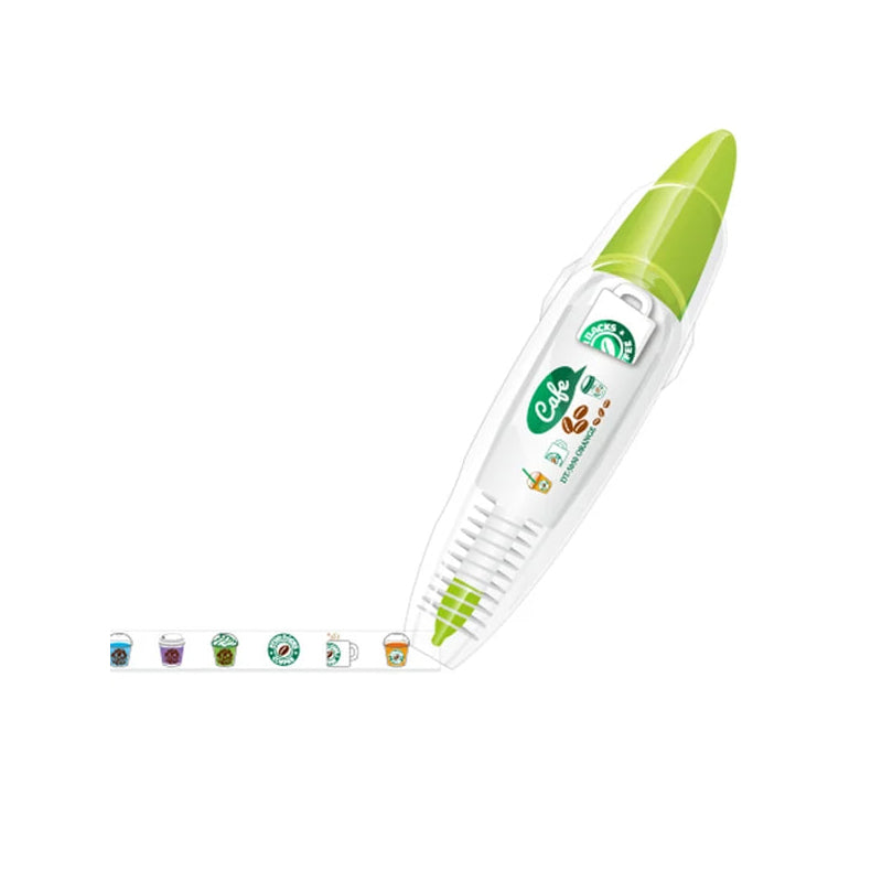 Decoratieve Pen met Cartoon Tape – Perfect voor Bullet Journals, Planners & Knutselen