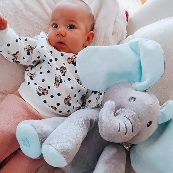 Interactieve Knuffel Olifant voor Baby’s – Peekaboo Speelgoed (6+ maanden)