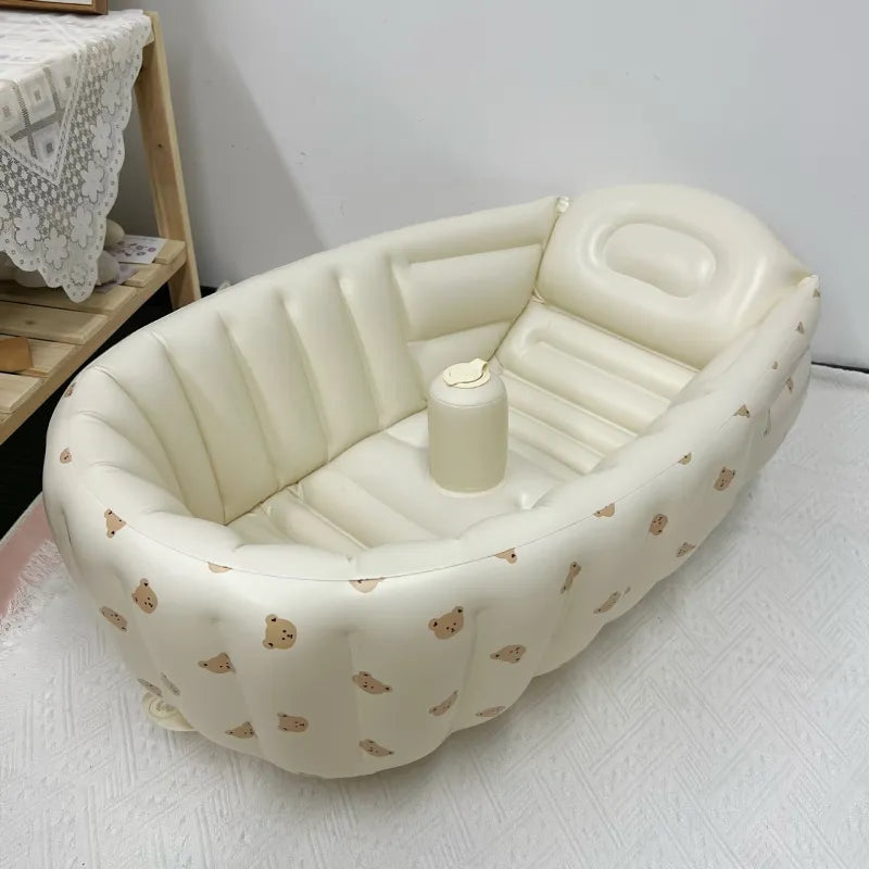 Opblaasbaar Babybadje – Compact Reisbadje met Antislip (0–3 jaar)