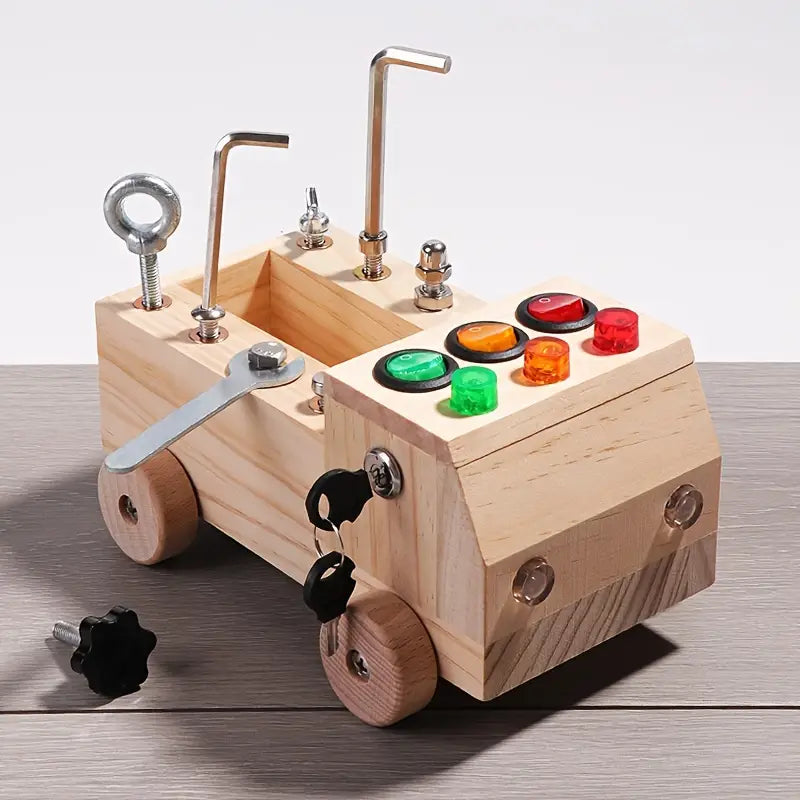 BrightHands Montessori Activiteitenbord – Educatief LED-speelbord voor Kinderen 3-12 jaar, Fijne Motoriek en Zelfstandig Leren