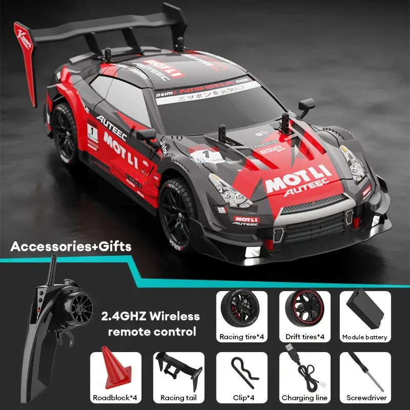 RC Drift Auto 1:16 – 20 km/u Raceauto met Afstandsbediening