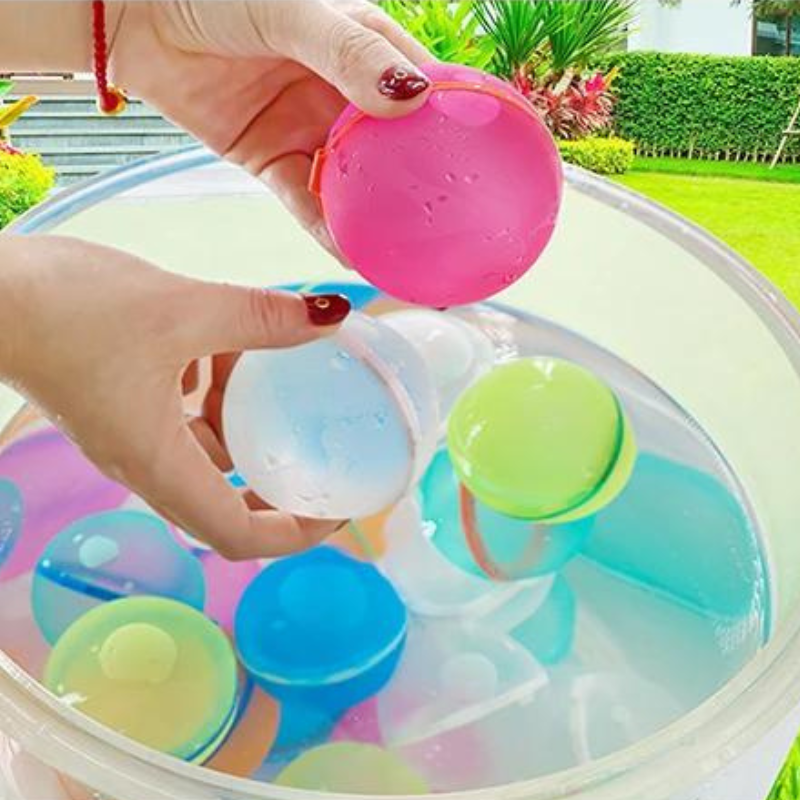 SplashPlay Herbruikbare Waterballonnen – Snel Vulbaar, Veilig en Duurzaam voor Kinderen vanaf 3 Jaar