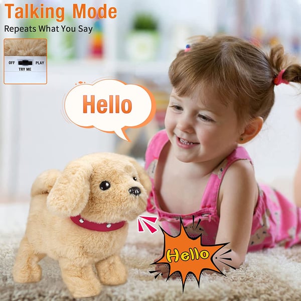 Interactieve Speelgoed Hond – Bewegende Knuffel Hond met Geluid